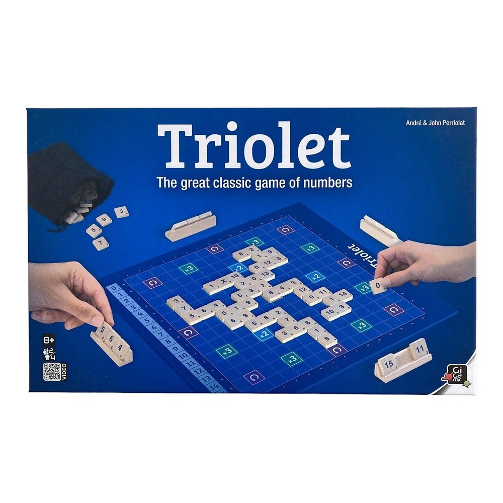 TRIOLET Game Number Tile Counting Board Game Ages 8+ "Tree-o-LAY" by Gigamic New
